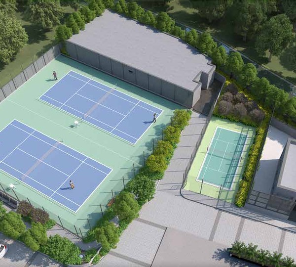 Tennis Academy with 2 Tennis Courts and Outdoor Badminton Court