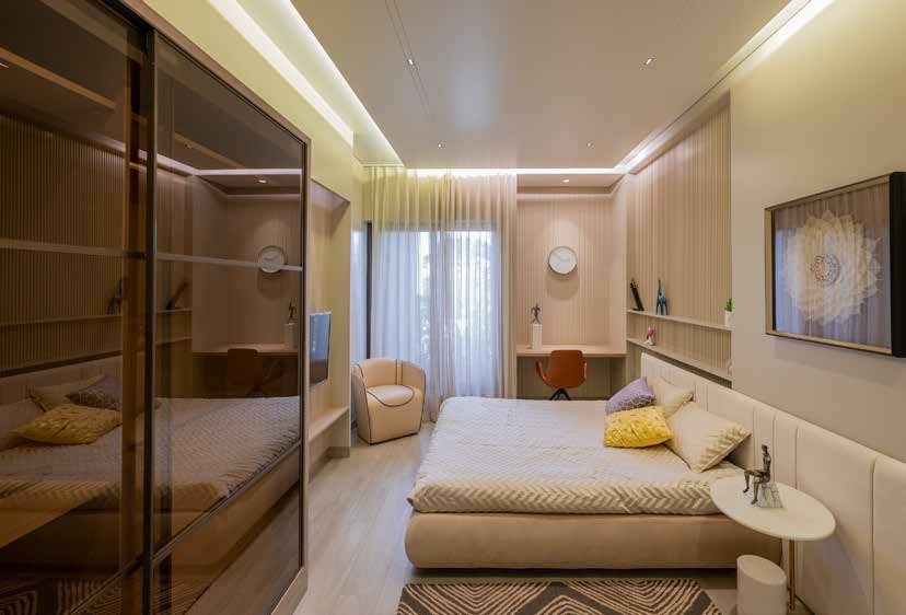 Actual site image of sample flat master bedroom