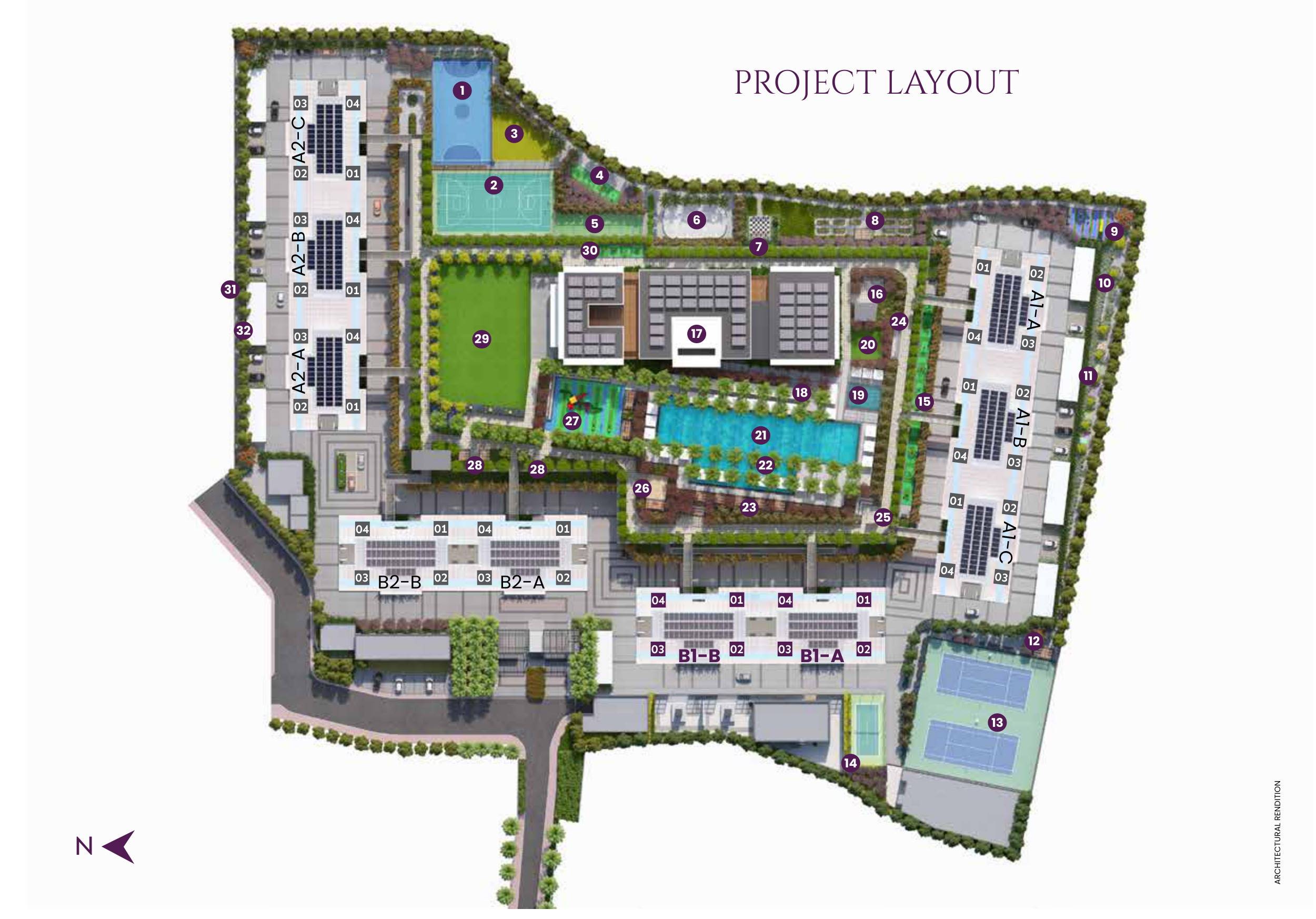 Project Layout — Kumar Parc Residences, Hadapsar, Pune