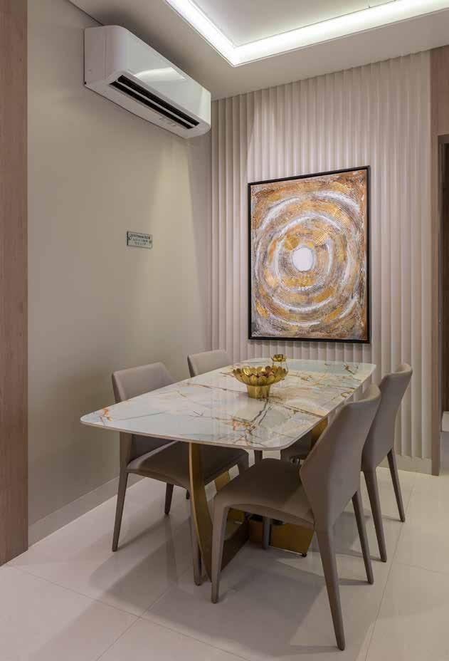 Actual site image of sample flat dining area